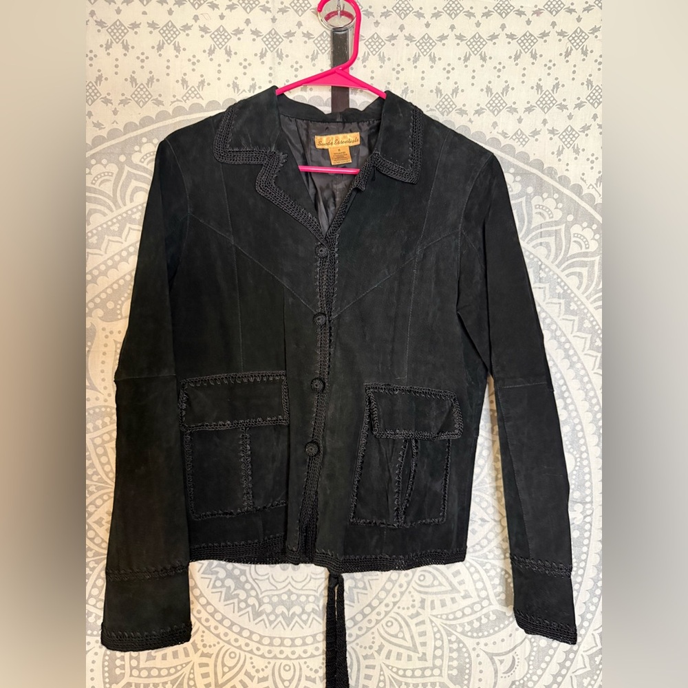 Suede Essentials Black Suede Blazer